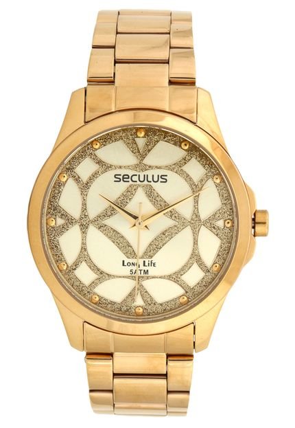 Relógio Seculus 28508LPSVDA1 Dourado - Marca Seculus