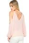 Blusa Ciganinha Lucy in The Sky Ombros Recortados Rosa - Marca Lucy in The Sky