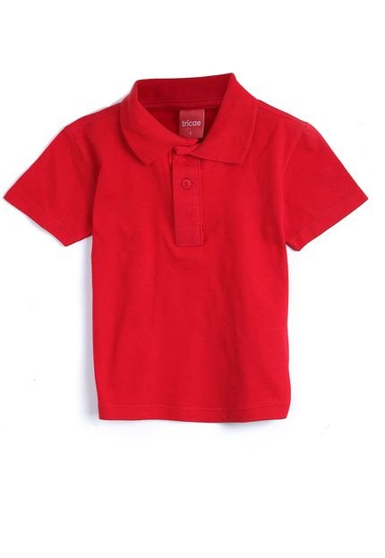 Camiseta Tricae Menino Lisa Vermelha - Marca Tricae