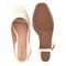 Sapato Scarpin Aberto Donatella Shoes Bico Quadrado Salto Confort Fivela Off White - Marca Monte Shoes
