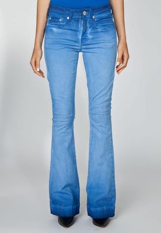 Calça Jeans Calvin Klein Jeans Flare Stone Azul