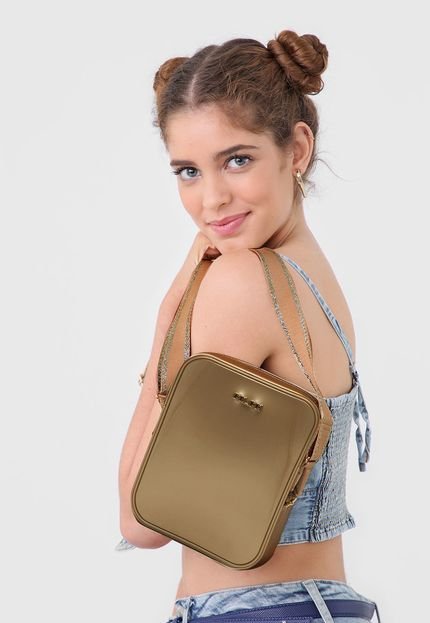 Bolsa Tiracolo Colcci Lisa Dourada - Marca Colcci