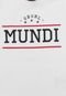 Camiseta Mundi Menino Escrita Branca - Marca Brandili Mundi