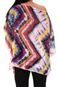 Blusa Poncho 101 Resort Wear Estampado Multicolorido - Marca 101 Resort Wear