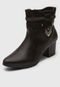 Bota Mooncity Tiras Marrom - Marca Mooncity