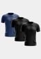 Kit 3 Camisetas Masculina Manga Curta Dry Fit Básica Lisa Proteção Solar UV Térmica Blusa Academia Esporte Camisa - Marca ADRIBEN