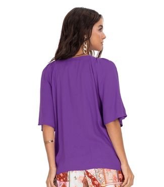 Blusa Feminina Viscose Creponada Endless Roxo