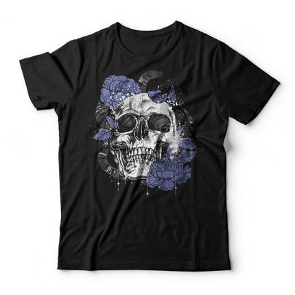 Camiseta Skull Nature - Preto - Marca Studio Geek 