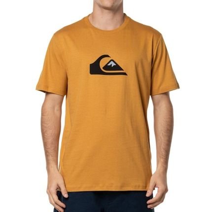 Camiseta Quiksilver Comp Logo Colors WT24 Masculina Mostarda - Marca Quiksilver