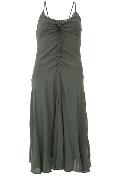Vestido Dress to Midi Franzido Verde - Marca Dress to
