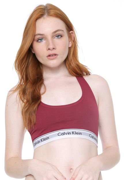 Top Calvin Klein Underwear Modern Vinho - Marca Calvin Klein Underwear