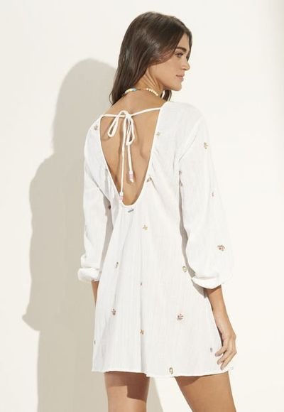 Vestido Blanco Multicolor Maaji Leaia Compra Ahora Dafiti Colombia