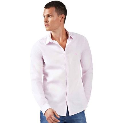 Camisa Acostamento Listrada Wht O23 Rosa Masculino - Marca Acostamento