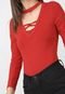 Body FiveBlu Choker Vermelho - Marca FiveBlu