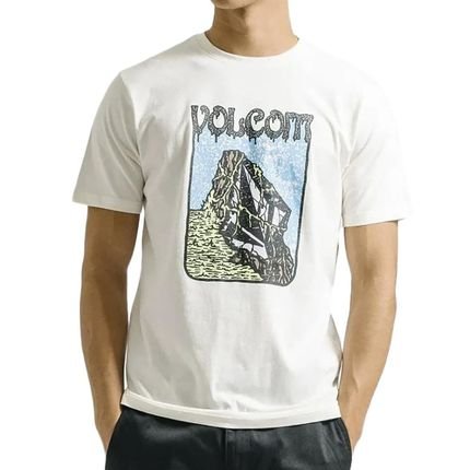 Camiseta Volcom Slim Submerged SM24 Masculina Branco - Marca Volcom