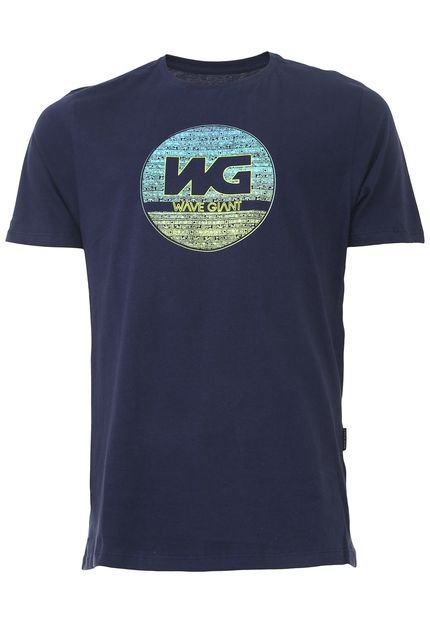 Camiseta WG Tribe Neon Azul-Marinho - Marca WG Surf