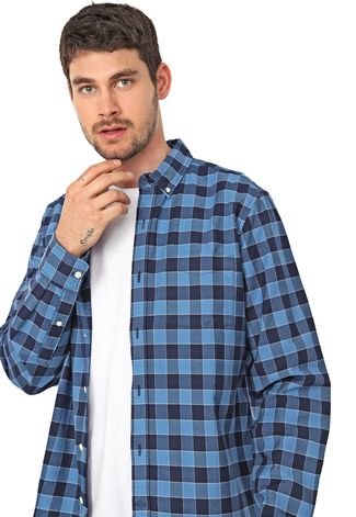 Camisa GAP Xadrez Azul - Compre Agora