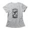 Camiseta Feminina Time Is Up - Mescla Cinza - Marca Studio Geek 