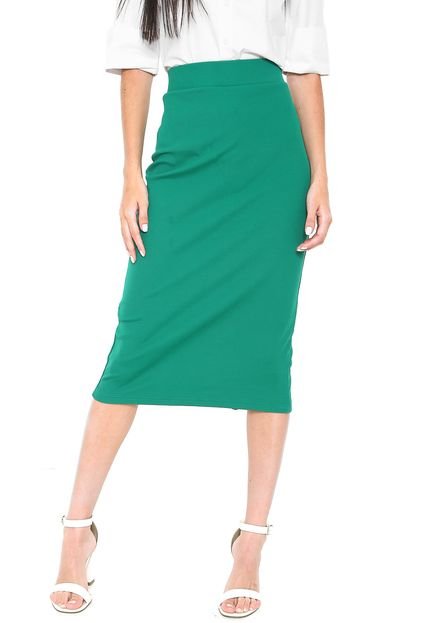 Saia Finery London Midi Verde - Marca Finery London