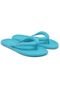 Chinelo Flip Flop Feminino De Dedo Confortável Macio Extra Leve Azul Verão Lançamento Ever Way Azul - Marca EVER WAY