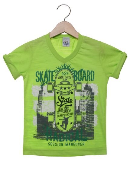 Camiseta Manga Curta Liga Nessa Skate Verde - Marca Liga Nessa