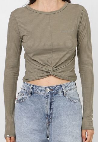 Blusa Cropped Rip Curl Story Tell Verde