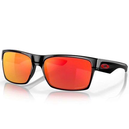 Óculos de Sol Oakley Two Face Polished Black W Prizm Ruby - Marca Oakley