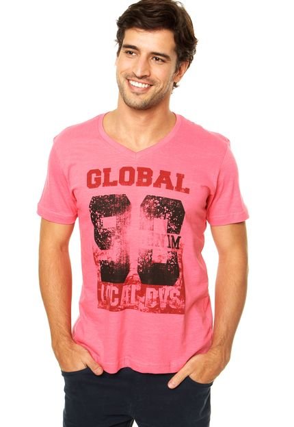 Camiseta Local Global Rosa - Marca Local