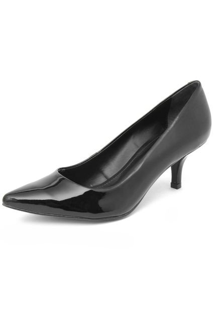 Scarpin My Shoes Salto Cone Preto - Marca My Shoes