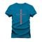 Camiseta Plus Size T-shirt Unissex Algodão California Risco - Azul - Marca Nexstar
