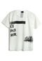 Camiseta Elian Infantil Lettering Off-White - Marca Elian
