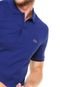 Camisa Polo Lacoste Regular Fit Recortes Azul - Marca Lacoste