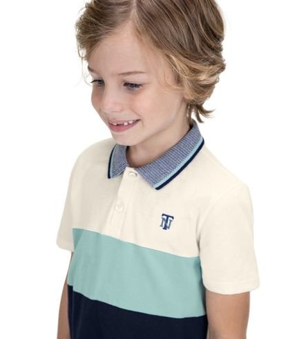 Camisa Polo Infantil Cotton Leve Trick Nick Bege - Marca Trick Nick