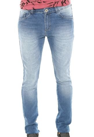 Calça Jeans Malwee Slim Tradiocional Azul