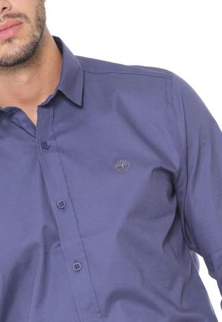 Camisa Timberland Reta Essencial Color Copen Azul