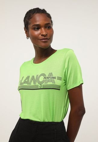 Camiseta Lança Perfume Reta Logo Verde