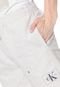 Bermuda Calvin Klein Jeans Reta Estampada Off-White - Marca Calvin Klein Jeans