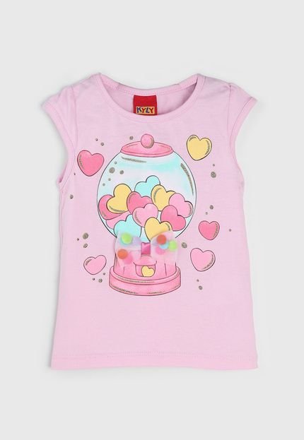 Blusa Kyly Infantil Doces Rosa - Marca Kyly