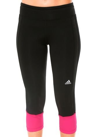 Calça adidas Performance Capri Faixas Preta - Compre Agora