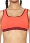 Top BODY FOR SURE Liso Coral/Bordô - Marca BODY FOR SURE