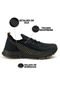 Tênis Preto Treino Academia Running Caminhada   Meia Lupo Original e Relogio Digital - Marca Wit Shoes