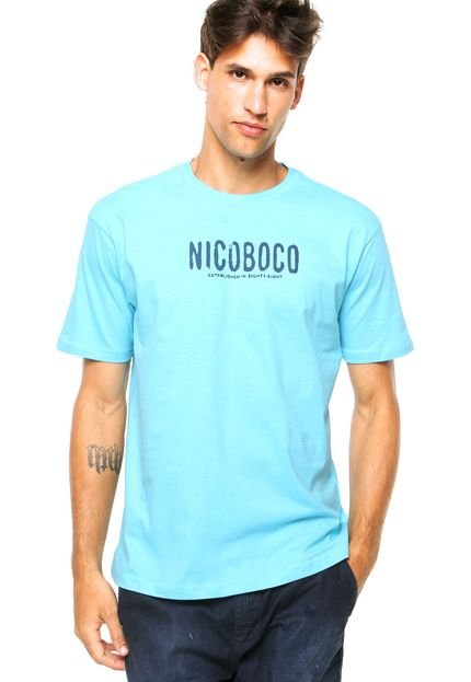 Camiseta Manga Curta Nicoboco Dark Wave Azul - Marca Nicoboco