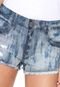 Short Jeans Carmim Clarissa Glitter Azul - Marca Carmim