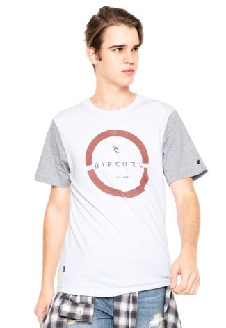 Camiseta Rip Curl Split Logo Branca