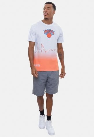 Camiseta NBA Landscape City New York Knicks Off White