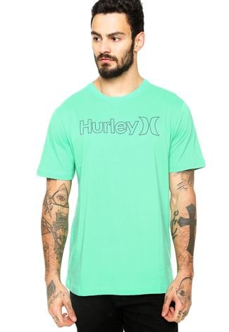 Camiseta Manga Curta  Hurley One Out Line Verde