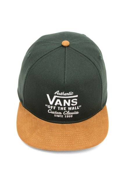 Boné Vans Snapback Wabash Verde/Amarelo - Marca Vans