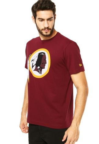 Camiseta New Era Redskins Vinho - Compre Agora | Kanui Brasil