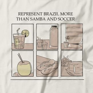 Camiseta Brazilian Things - Off White
