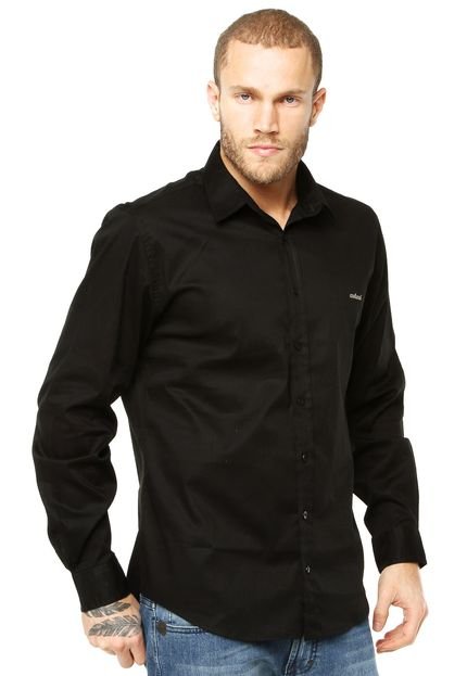 Camisa Colcci Bordado Preta - Marca Colcci